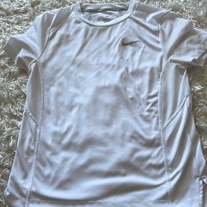 White Nike workout T